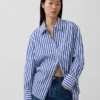Camisas oversize de popelín de algodón orgánico