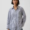 Camisas oversize de popelín de algodón orgánico