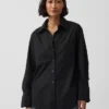 Camisas oversize de popelín de algodón orgánico