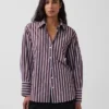 Camisas oversize de popelín de algodón orgánico