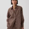 Camisas oversize de popelín de algodón orgánico