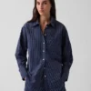 Camisas oversize de popelín de algodón orgánico