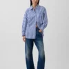Camisas oversize de popelín de algodón orgánico