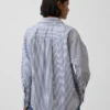 Camisas oversize de popelín de algodón orgánico