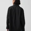 Camisas oversize de popelín de algodón orgánico