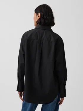 Camisas oversize de popelín de algodón orgánico