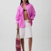 Camisas oversize de popelín de algodón orgánico