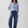 Camisas oversize de popelín de algodón orgánico