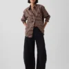 Camisas oversize de popelín de algodón orgánico