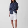 Camisas oversize de popelín de algodón orgánico