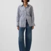 Camisas oversize de popelín de algodón orgánico
