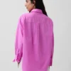 Camisas oversize de popelín de algodón orgánico