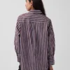 Camisas oversize de popelín de algodón orgánico