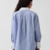 Camisas oversize de popelín de algodón orgánico