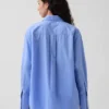 Camisas oversize de popelín de algodón orgánico