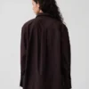 Camisas oversize de popelín de algodón orgánico