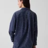 Camisas oversize de popelín de algodón orgánico