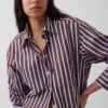 Camisas oversize de popelín de algodón orgánico