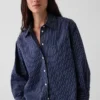Camisas oversize de popelín de algodón orgánico