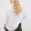 Camisas oversize de popelín de algodón orgánico