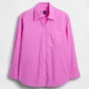 Camisas oversize de popelín de algodón orgánico