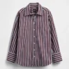 Camisas oversize de popelín de algodón orgánico