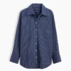 Camisas oversize de popelín de algodón orgánico