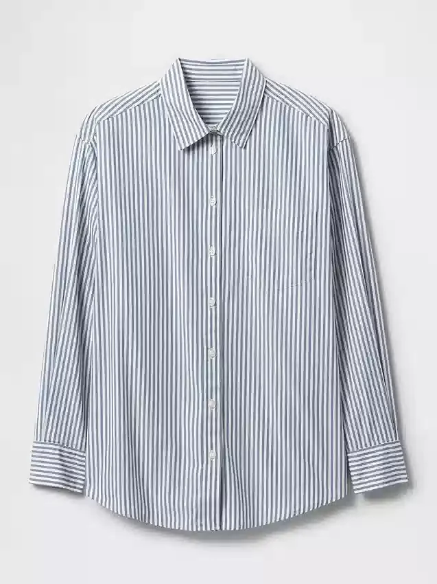 Camisas oversize de popelín de algodón orgánico