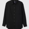 Camisas oversize de popelín de algodón orgánico