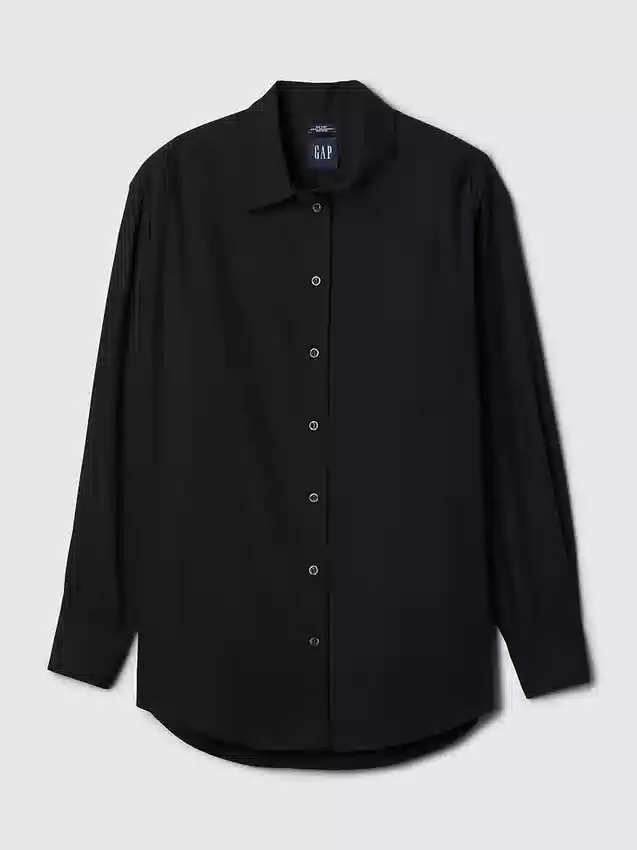 Camisas oversize de popelín de algodón orgánico