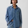 Camisas oversize de vaquero ultrasuaves