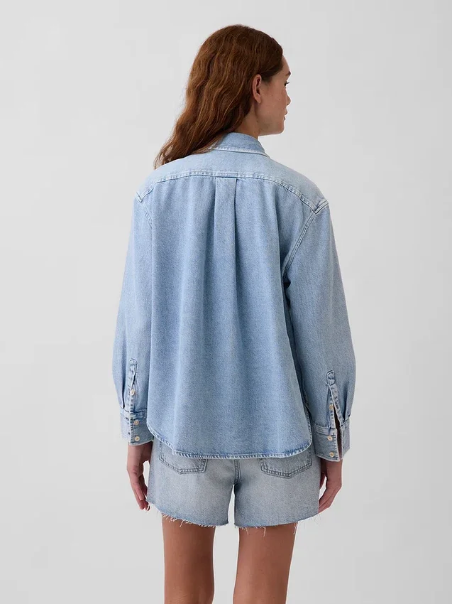 Camisas oversize de vaquero ultrasuaves