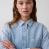 Camisas oversize de vaquero ultrasuaves