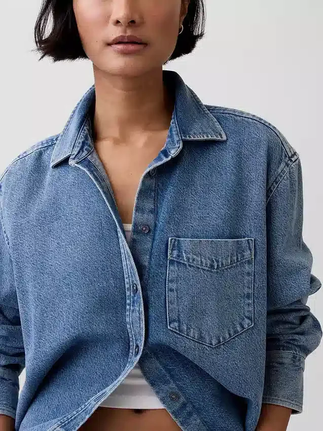 Camisas oversize de vaquero ultrasuaves