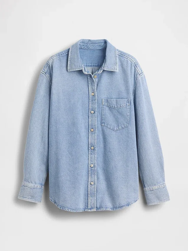 Camisas oversize de vaquero ultrasuaves