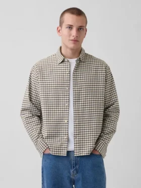 Camisas Oxford de corte relajado y bajo recto