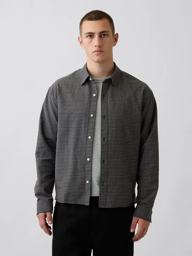 Camisas Oxford de corte relajado y bajo recto