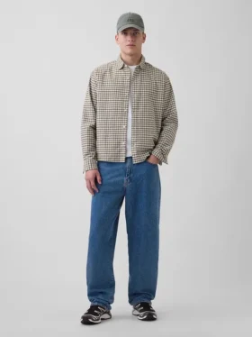 Camisas Oxford de corte relajado y bajo recto