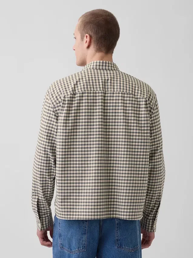 Camisas Oxford de corte relajado y bajo recto