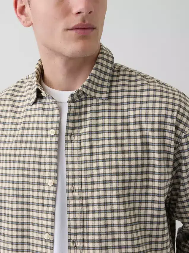 Camisas Oxford de corte relajado y bajo recto