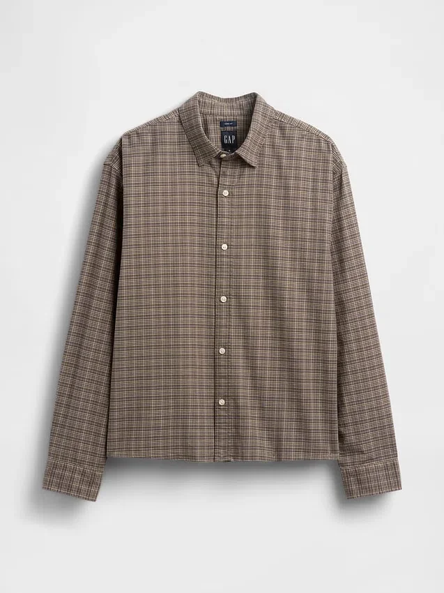Camisas Oxford de corte relajado y bajo recto