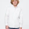 Camisas Oxford holgadas para uniforme infantil