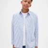 Camisas Oxford holgadas para uniforme infantil