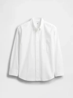 Camisas Oxford holgadas para uniforme infantil