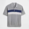Camisas polo de niño a rayas de corte holgado