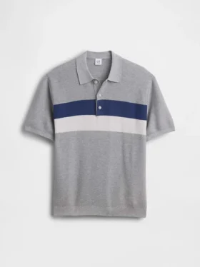 Camisas polo de niño a rayas de corte holgado
