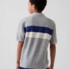 Camisas polo de niño a rayas de corte holgado