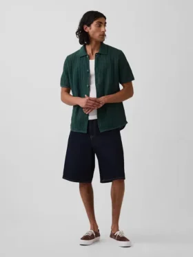 Camisas tipo jersey holgadas con textura