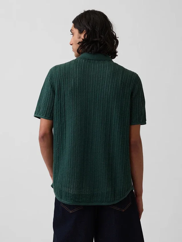 Camisas tipo jersey holgadas con textura