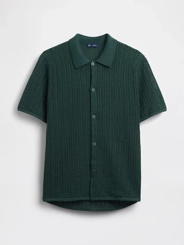 Camisas tipo jersey holgadas con textura